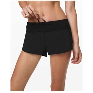 Lululemon Speed Up Short 2.5" Black Gym Running Women's Size 4